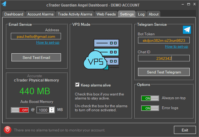 ctrader guardian angel settings